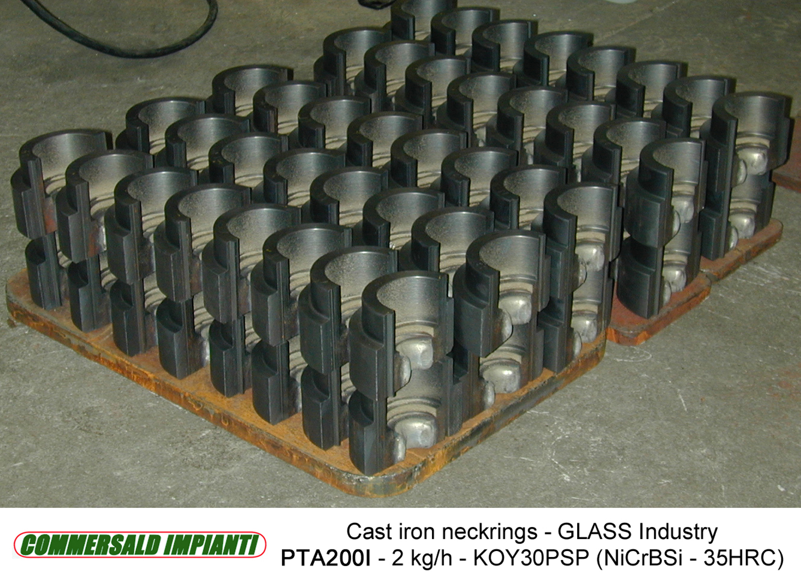 Moulds and accessories for Glass industry