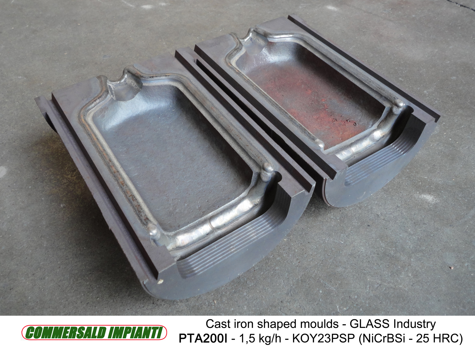 Moulds and accessories for Glass industry