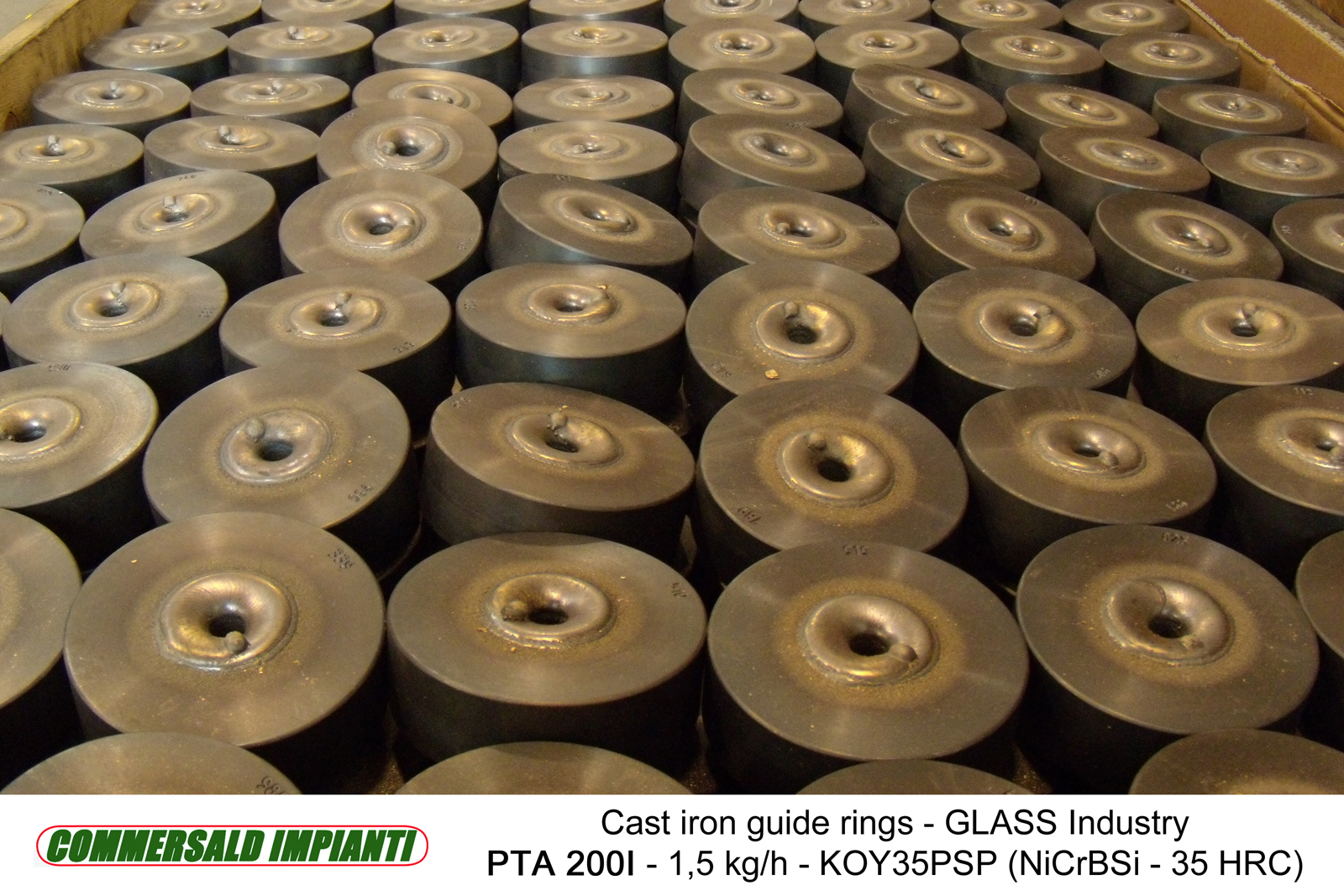 Moulds and accessories for Glass industry