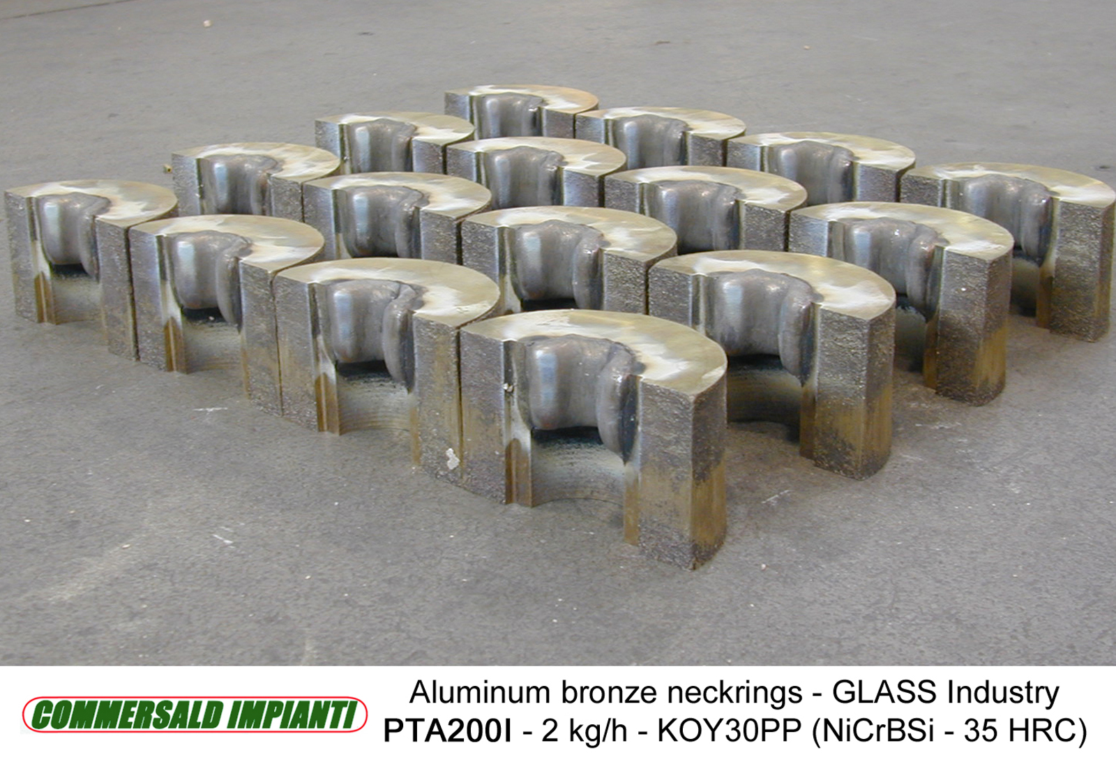 Moulds and accessories for Glass industry