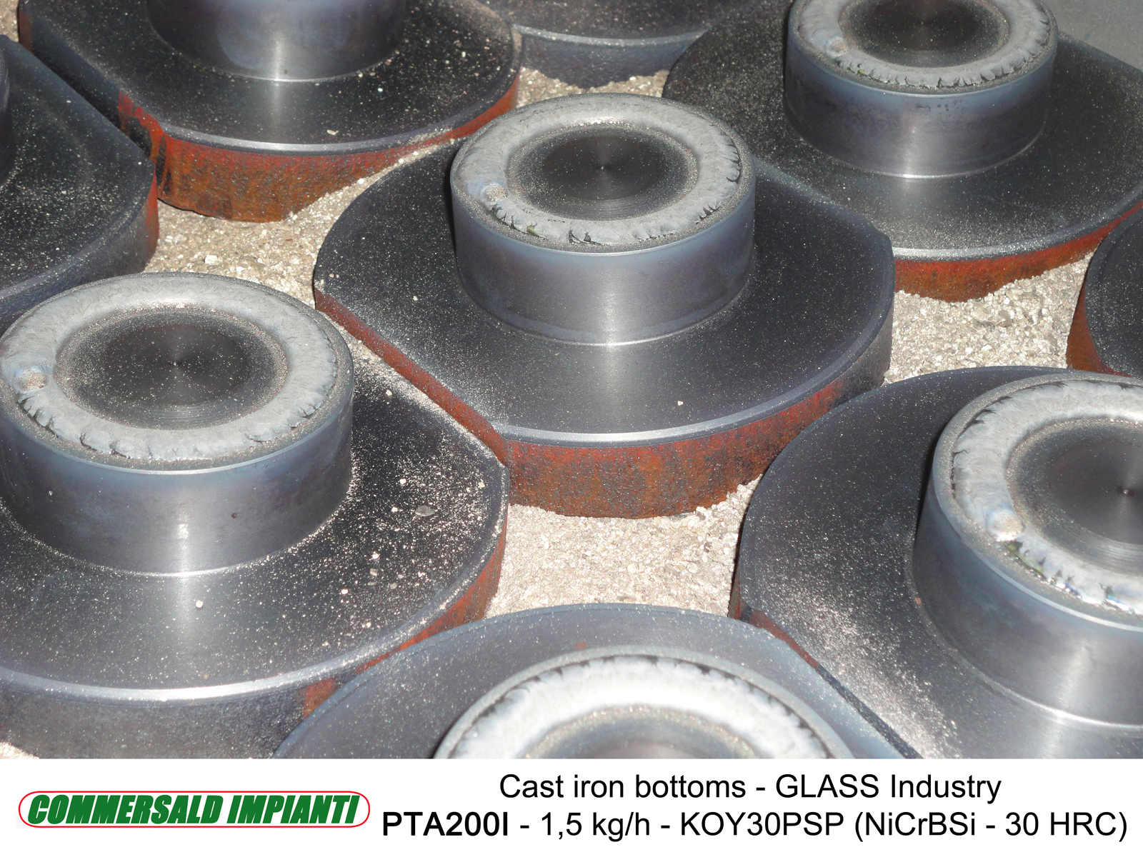 Moulds and accessories for Glass industry