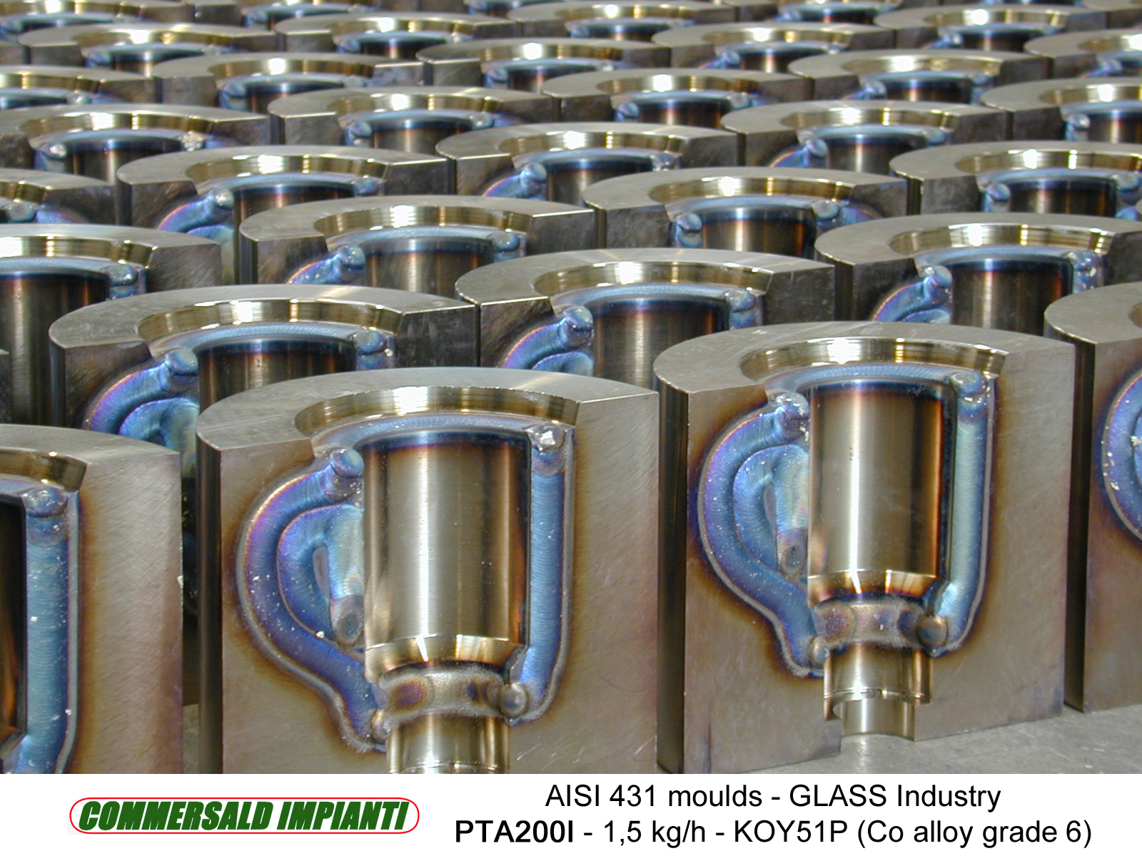 Moulds and accessories for Glass industry