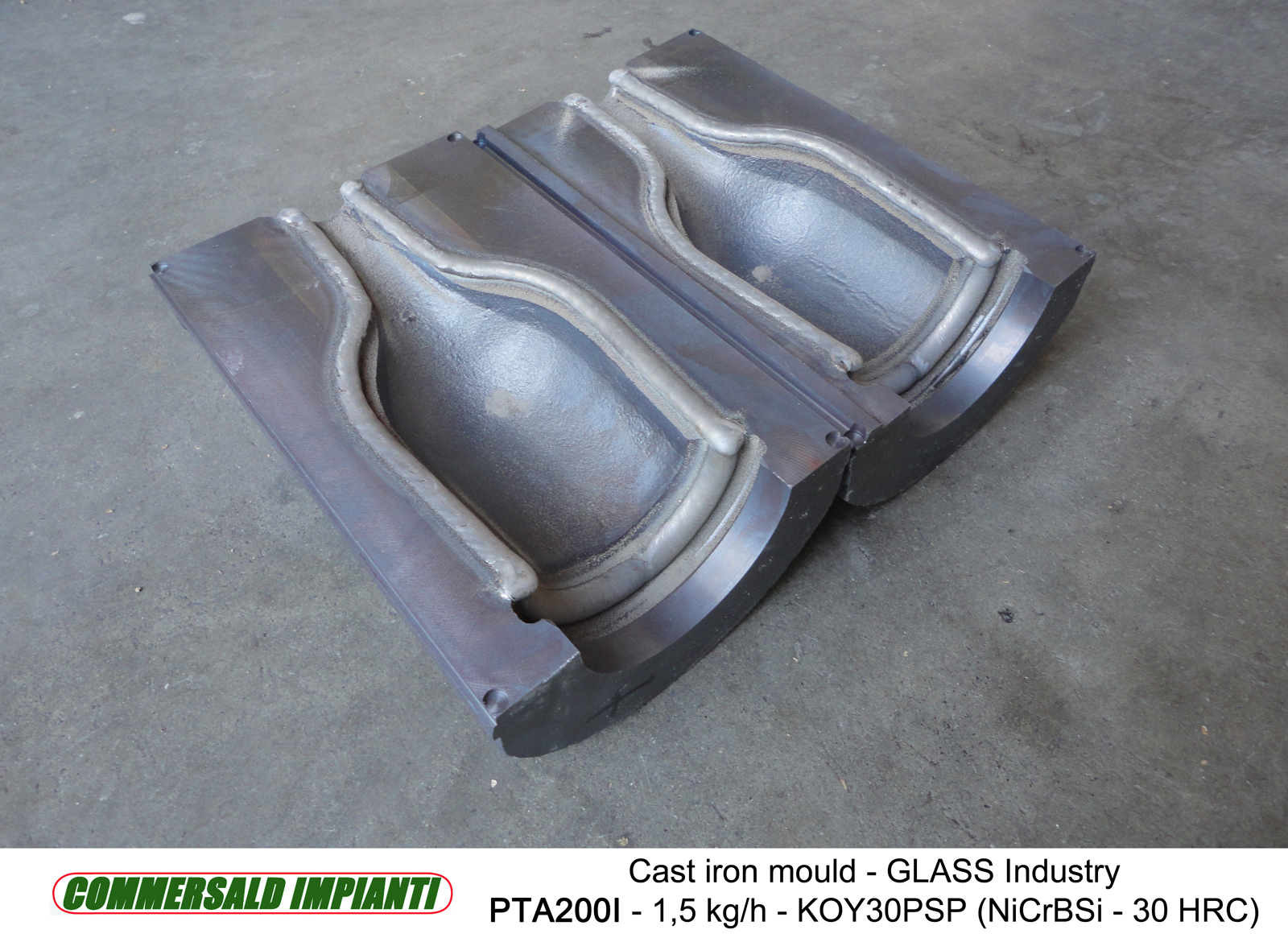 Moulds and accessories for Glass industry